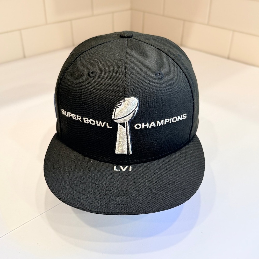 Los Angeles Rams Hat New Era 9FIFTY Snapback OSFM Black Super Bowl LVI New